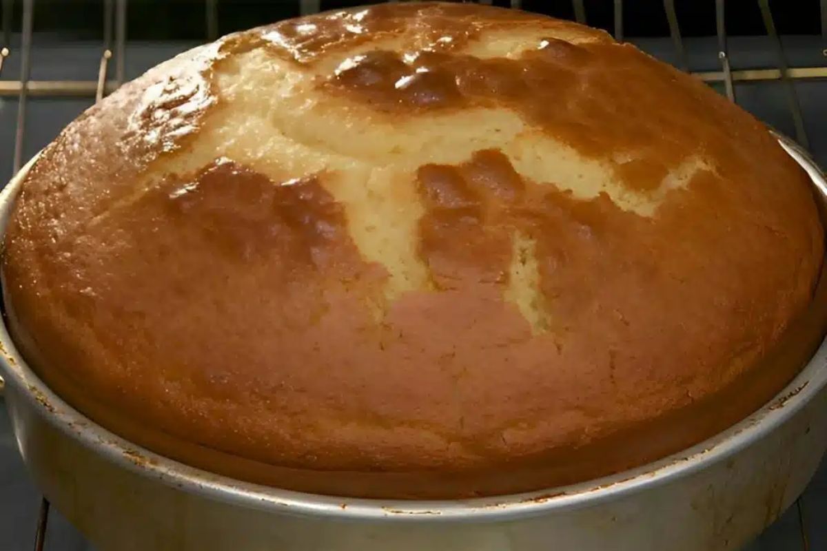 Bolo de água delicioso