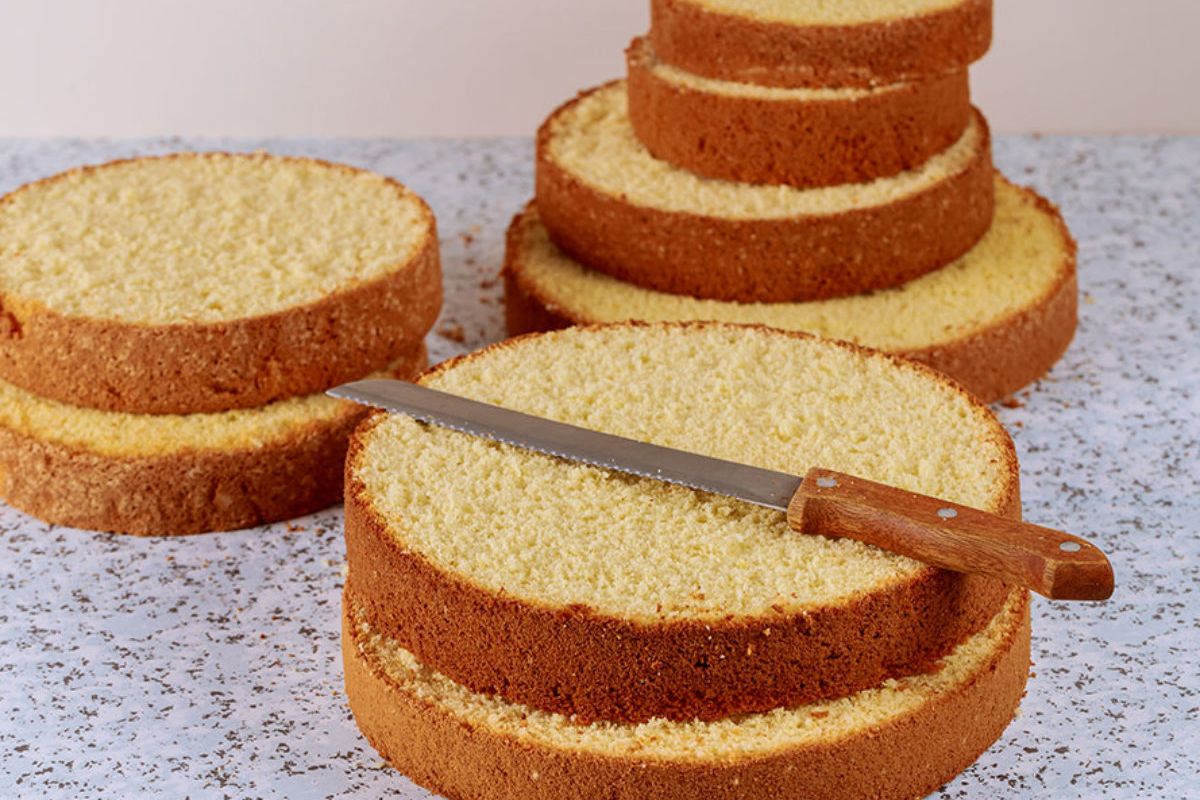 Pão de ló para bolo de aniversário