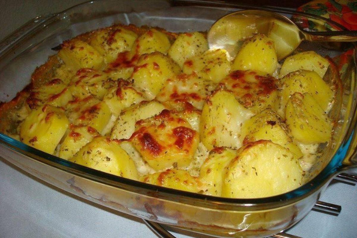 Batata Gratinada simples e deliciosa