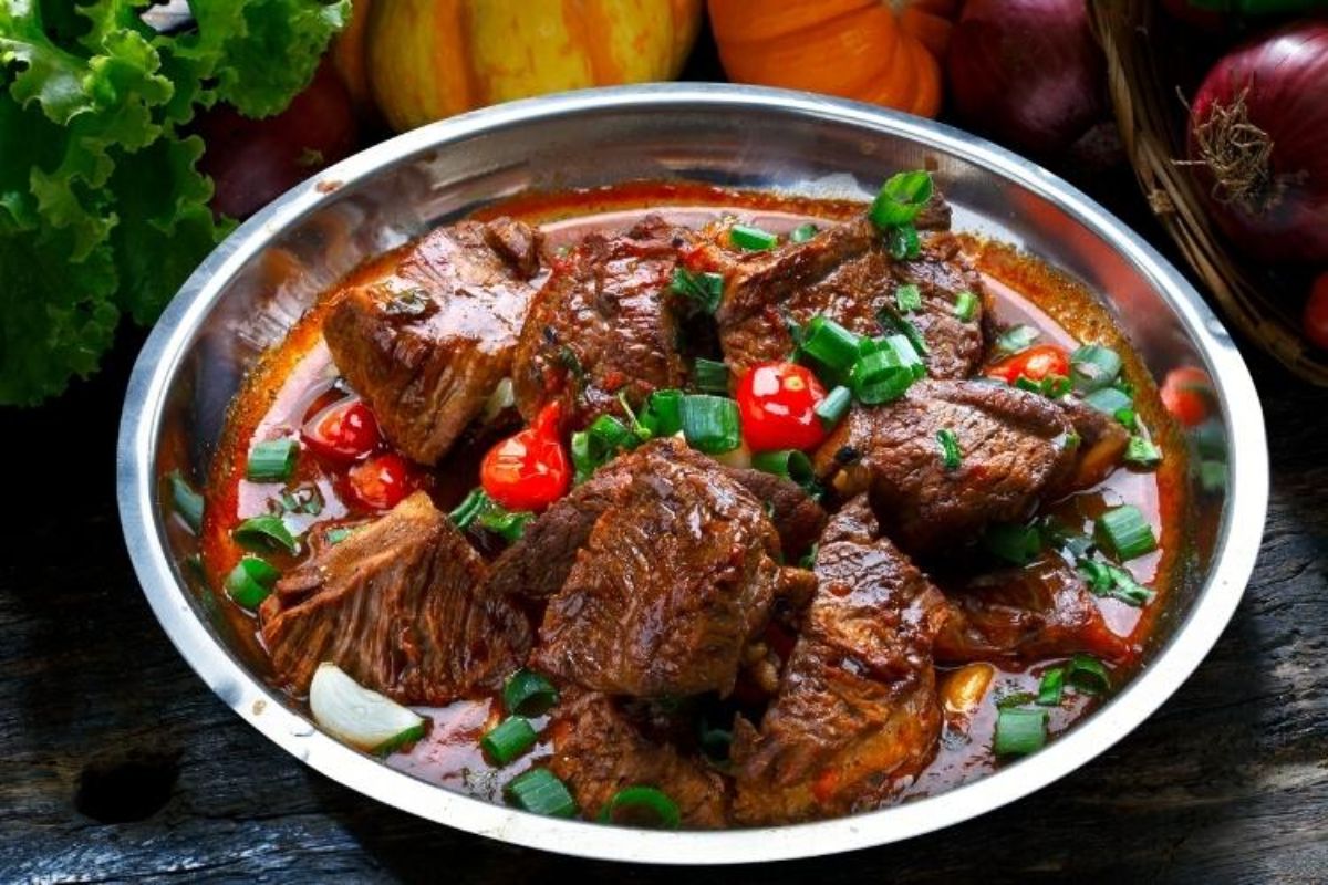 Carne assada na panela de pressão