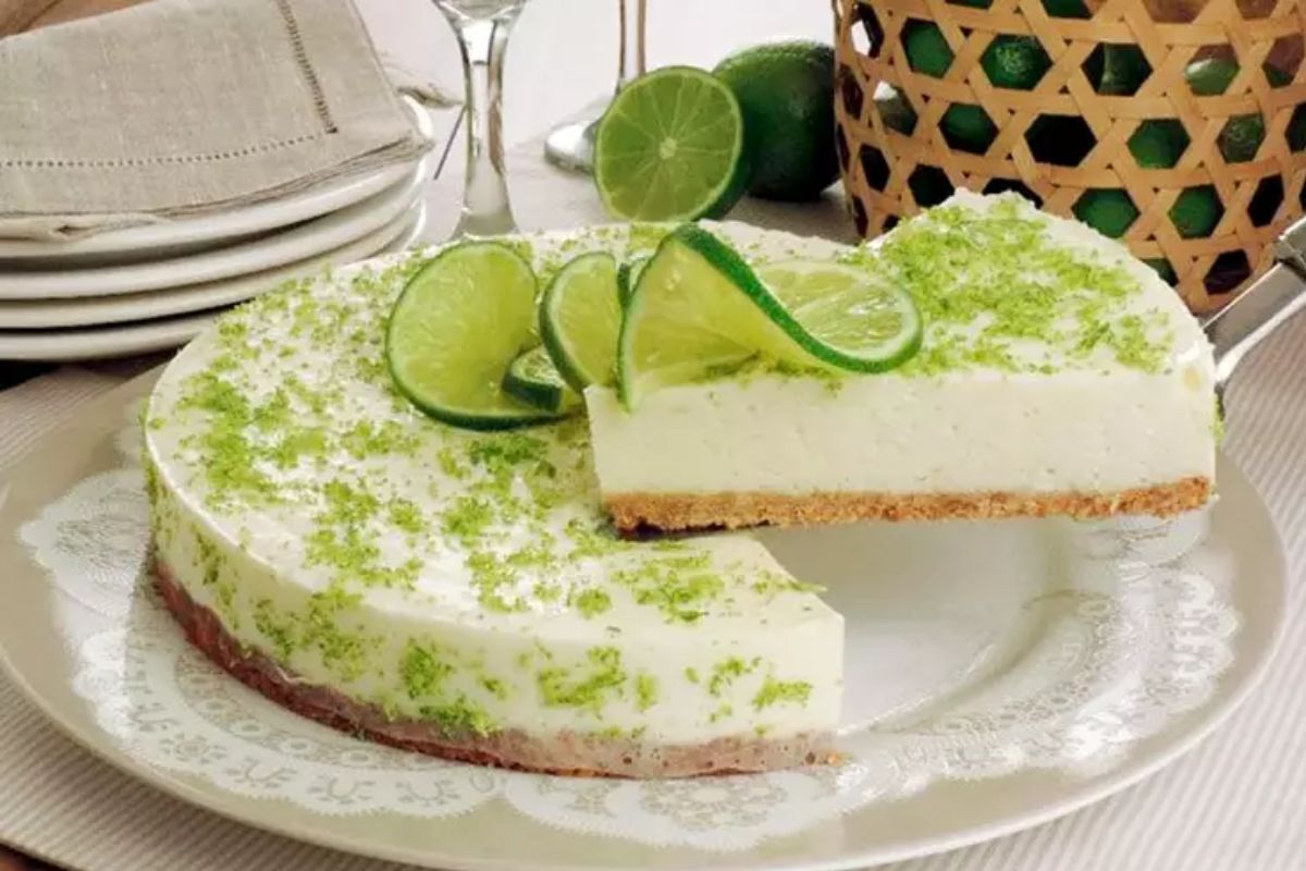 Torta Gelada de Limão: A combinação perfeita de crocância e cremosidade