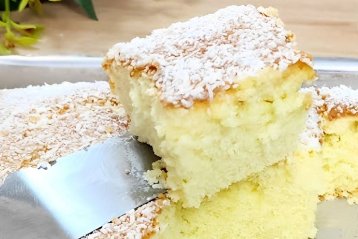 Bolo de Maisena com coco: Receita leve e muito saborosa!