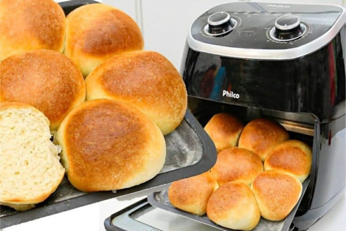 Pão caseiro na AirFryer: Receita fica pronta em poucos minutos e o sabor é irresistível!