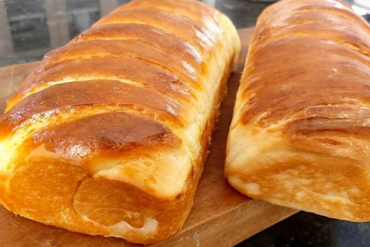 Pão de Creme de leite: Ele fica super macio e saboroso, ideal pra acompanhar o Café!