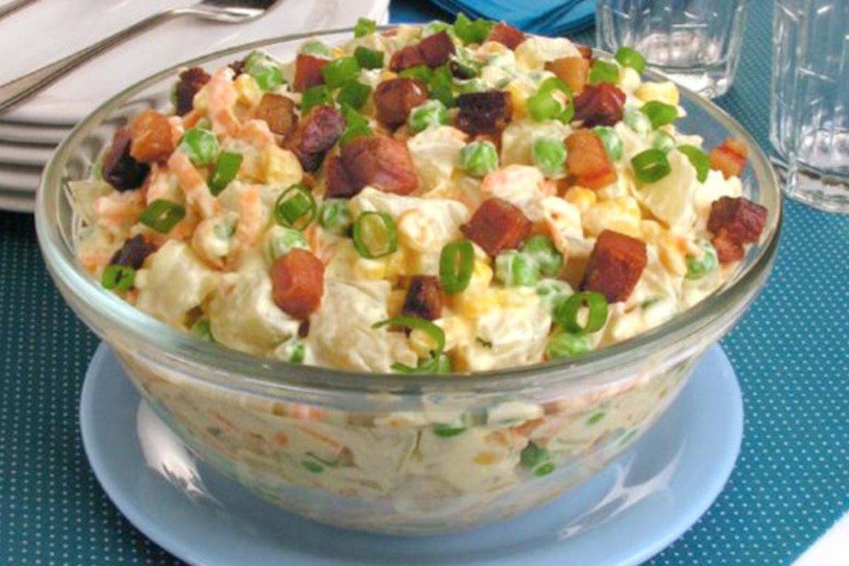 Salada de Batata e Bacon: uma combinação irresistível de sabores!