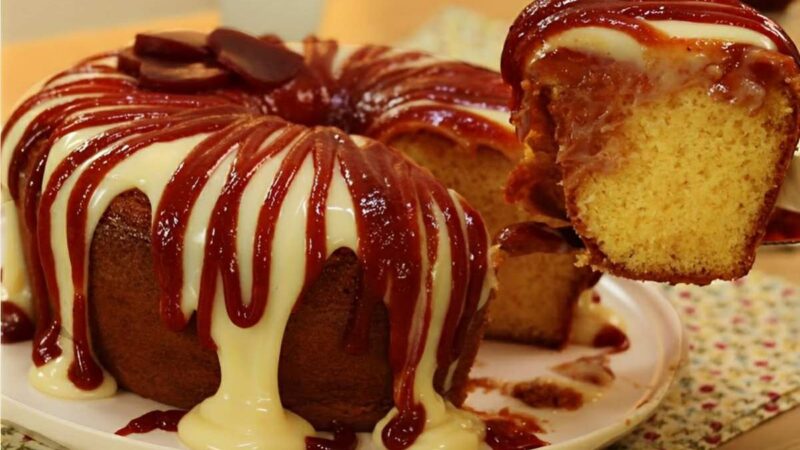 Bolo de Fubá com Cobertura Cremosa: Uma Combinação Divina de Sabor e Textura!