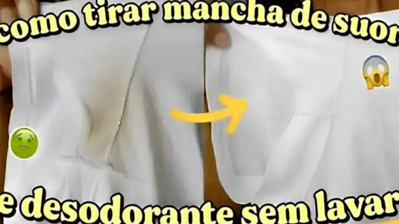 Diga Adeus às Manchas de Desodorante: Solução Rápida com 2 Ingredientes!