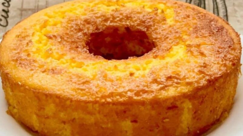 Bolo de Milho sem Farinha e sem Leite: Simplicidade e Sabor em Cada Fatia!