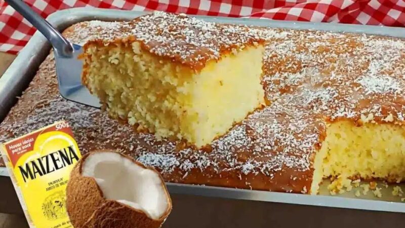 Delícia Leve e Fofa: Bolo de Maisena com Coco para seu Café da Tarde!