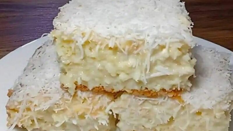 Desfrute da Refrescância: Bolo de Coco Gelado que Derrete na Boca