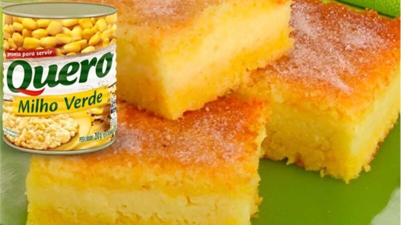 Bolo de Milho Cremoso com Milho de Latinha: Uma Delícia Irresistível