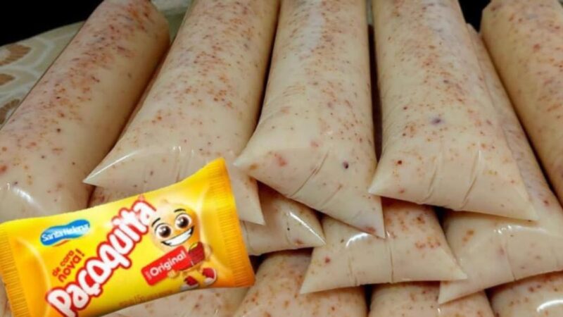 Geladinho Gourmet de Paçoquinha: Uma Explosão de Sabor e Frescor em Cada Sacolé