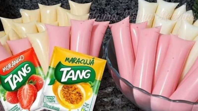 Geladinho Cremoso de Tang: A Explosão Refrescante de Cores e Sabores para seu Verão!