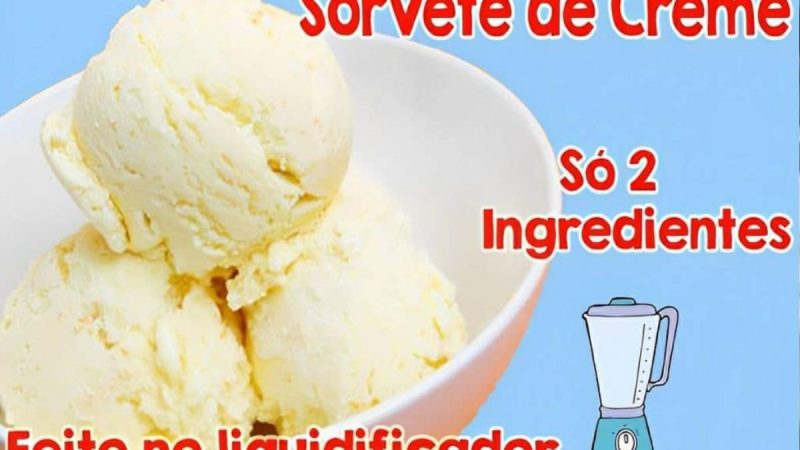 O Segredo do Sorvete de Creme com Apenas 2 Ingredientes: Simplesmente Delicioso!