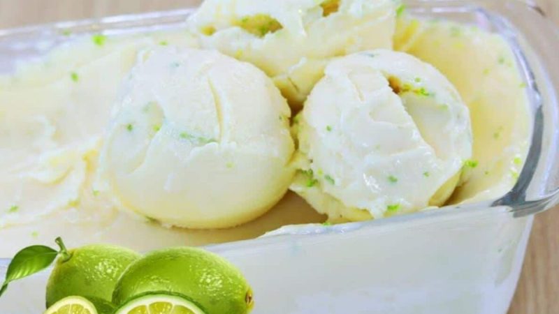 O Refrescante Poder do Limão: Sorvete Caseiro com Apenas 3 Ingredientes