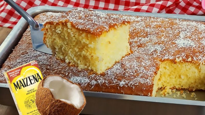 Bolo de Maisena com Coco que Desmancha na Boca: Delicadeza em Cada Mordida