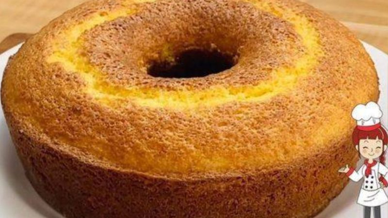 O Segredo da Maciez: Bolo de Fubá com Suco de Laranja