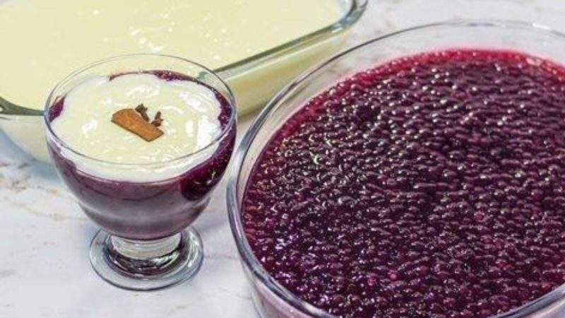 Delícia Clássica: Sagu de Vinho com Creme – Uma Receita Tradicional que Encanta Paladares