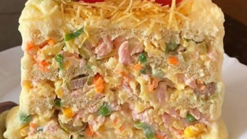 Torta Fria de Frios Feita com Pão de Forma: Uma Delícia Refrescante para Todas as Ocasiões