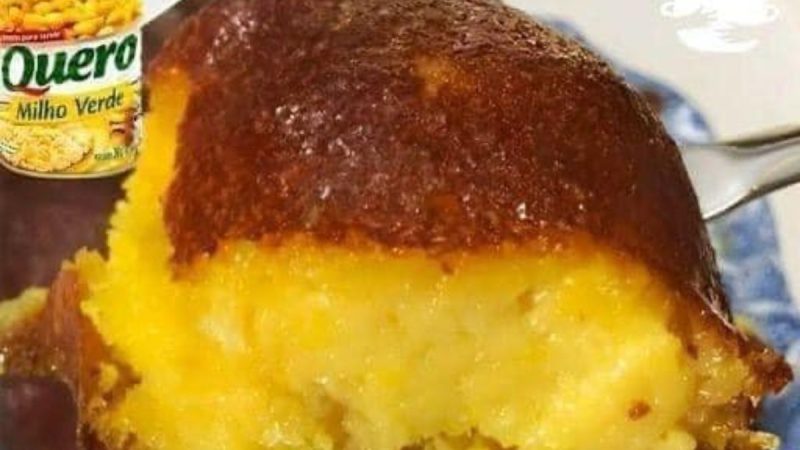 “Bolo de Milho: Eu Amo Essa Receita, Já é a 5ª Vez que Faço e Fica Muito Bom… Parece um Pudim!”