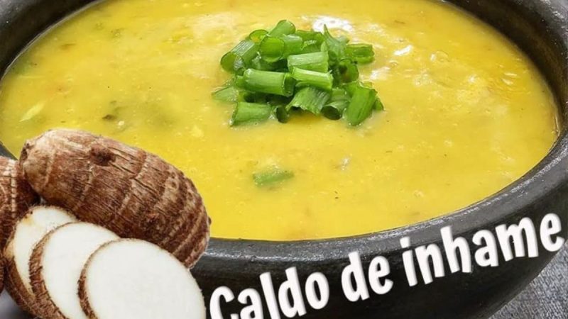 Caldo de Inhame Cremoso e Saboroso: Sempre Faço nos Dias Frios