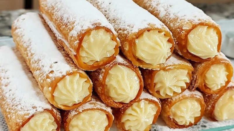 Cannoli Com Massa de Pastel: Uma Delícia Fácil e Inovadora