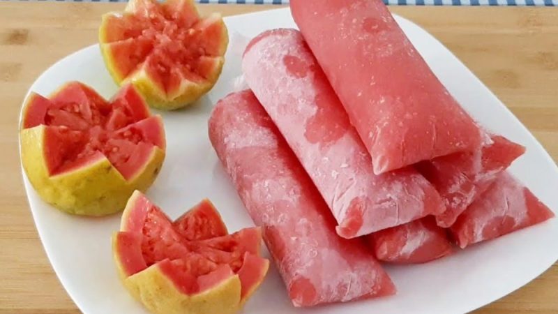 Delicie-se com o Refrescante Geladinho Cremoso de Goiaba da Fruta Maravilhoso