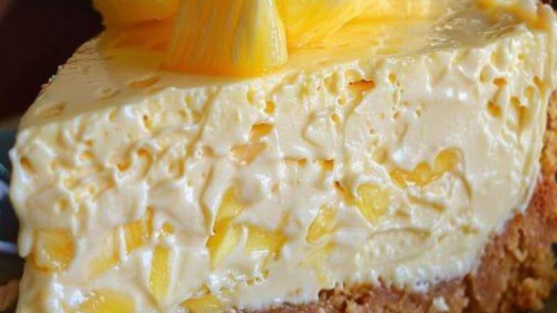 Cheesecake Do Céu De Ananás: Uma Delícia Tropical Que Vai Te Encantar!