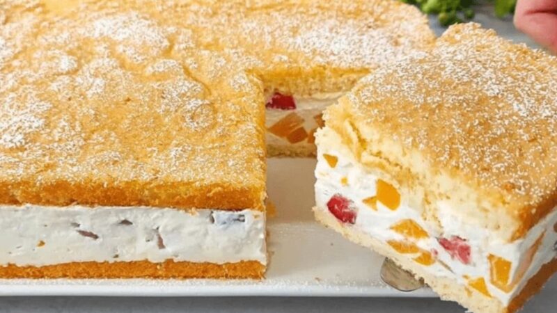 Bolo de Frutas Geladinho: Receita Rápida e de Dar Água na Boca