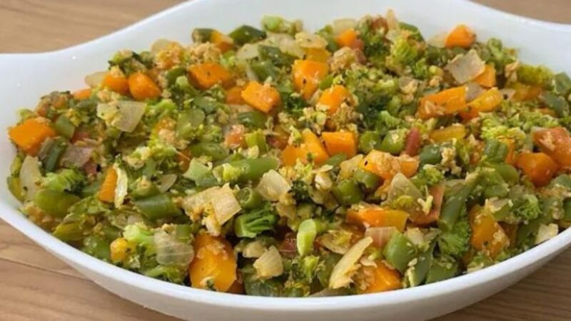 Salada de Brócolis, Cenoura e Vagem: Um Toque Nutritivo e Colorido