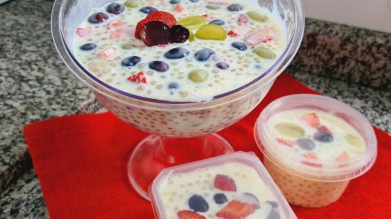 Sagu Branco de Frutas: Sobremesa Refrescante, Econômica e Que Vende Como Água!