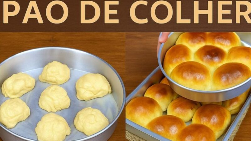 Pão de Colher Que Não Precisa Sovar – Prático, Fofinho e Rende Uma Travessa Inteira!