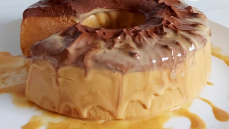 Sorvete de Doce de Leite com Ganache de Chocolate: A Sobremesa Mais Cremosa e Irresistível Que Você Vai Fazer