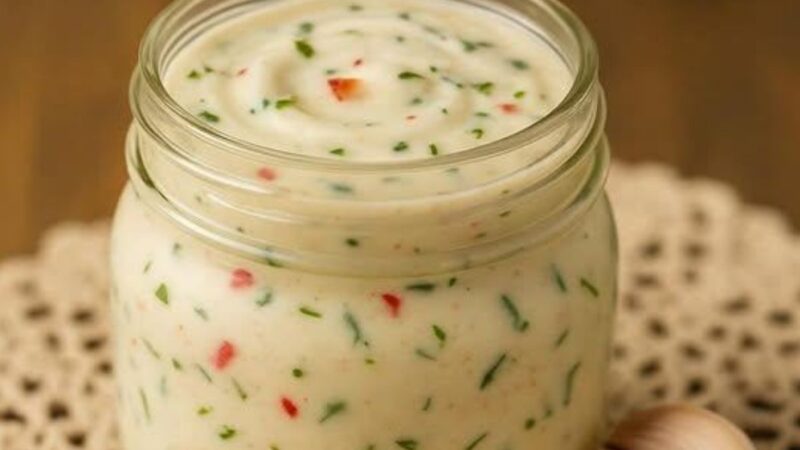 Molho de Alho Cremoso: Fácil, Rápido e Irresistível