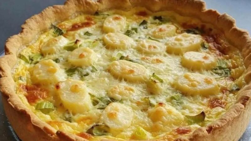 Quiche de Palmito e Alho-Poró Leve e Saborosa: Receita Prática e Que Derrete na Boca!