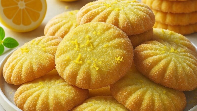 Biscoitos com Raspas de Limão: Delicadeza Cítrica que Derrete na Boca