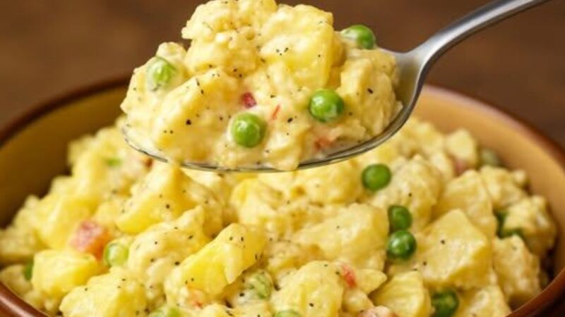 A Salada de Batata Mais Gostosa do Mundo – Simples, Rápida e Inesquecível