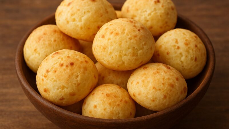 Pão de Queijo Caseiro com 3 Ingredientes: Simples, Rápido e Irresistível