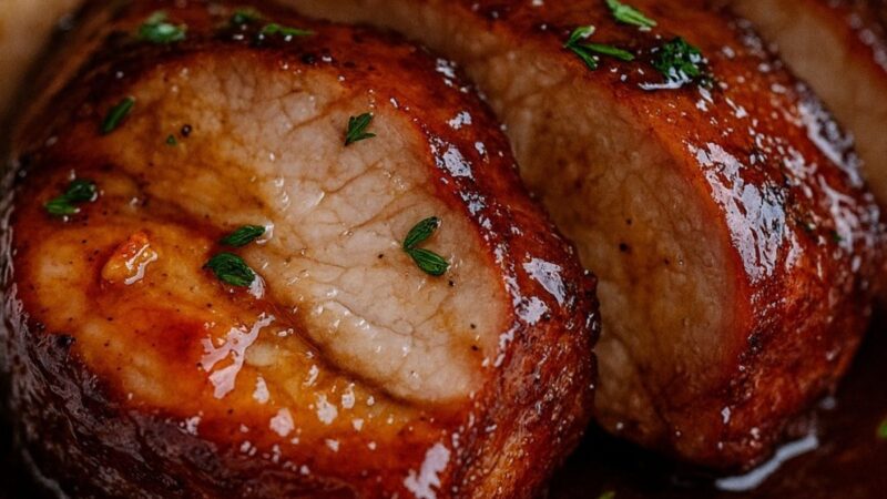 Receita Fácil, Rápida e Deliciosa: Lombo de Porco ao Molho Churrasco com Toque de Laranja