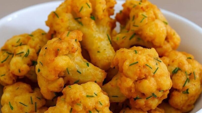 Tempurá de Couve-Flor: Crocante, Delicioso e Impossível de Resistir!
