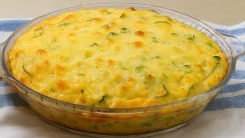 Torta de Abobrinha Verde Simples – Leve, Saborosa e Perfeita para Qualquer Momento
