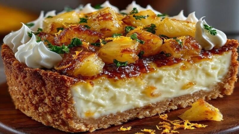 A Torta Que Encanta! Cremosa, Cítrica e Crocante: Torta de Abacaxi com Laranja dos Sonhos!