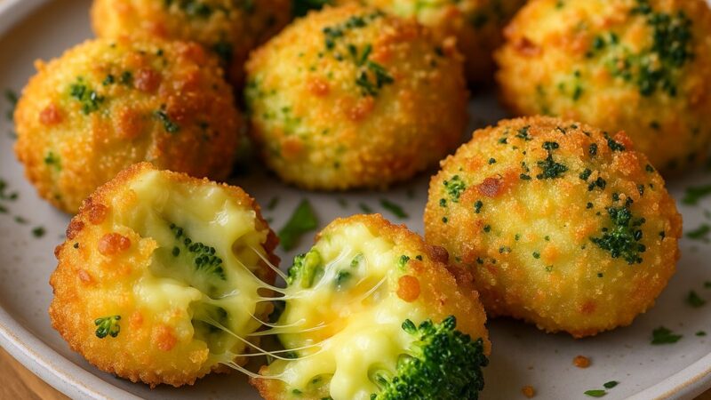 Bolinho Crocante de Brócolis com Queijo: Uma Delícia Que Derrete na Boca