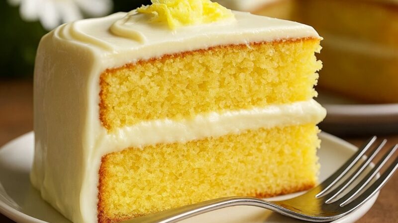 Bolo de Limão Cremoso e Fofinho: Uma Receita Que Vai Conquistar Seu Paladar