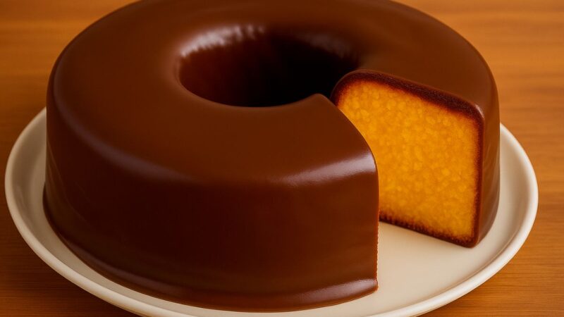 Bolo de Cenoura Fofinho com Cobertura Cremosa de Chocolate: O Mais Delicioso de Todos
